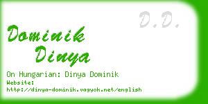 dominik dinya business card